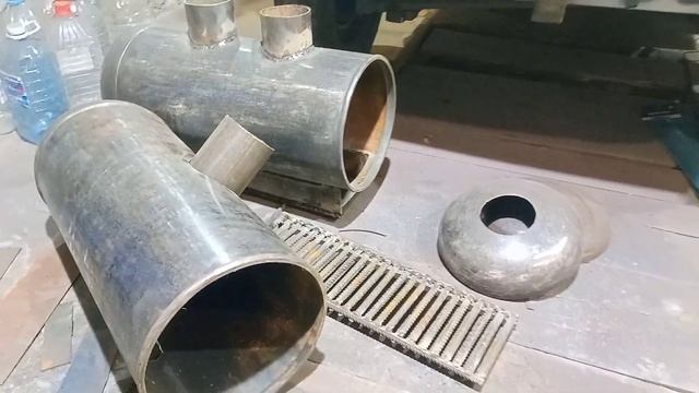 ?Быстрая сборка печки в гараж из двух газовых баллонов.? смотреть онлайн