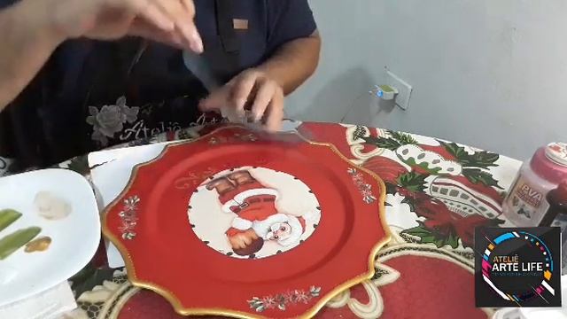 Bandeja Suplá Natalina/ Decoupage e Pintura смотреть онлайн
