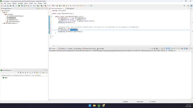 Solución (FIX): Java: The method X(String) in the type X is not aplicable for the arguments(Strin.. смотреть онлайн