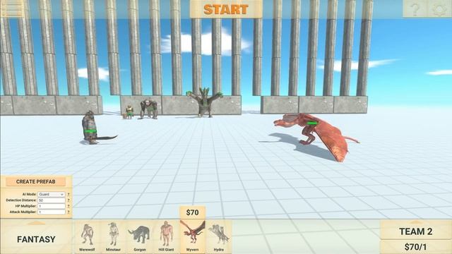 MUTANT PRIMATES vs FANTASY TEAM Tournament - Animal Revolt Battle Simulator смотреть онлайн