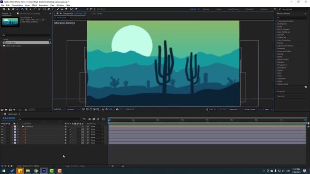 2.5D Parallax Animation With Camera Tool in After Effects Tutorials смотреть онлайн