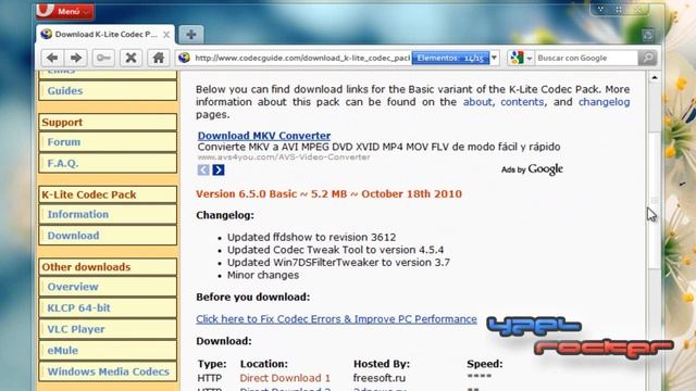 K-Lite Codec Pack | Reproduce Cualquier Archivo de Audio/Video | YaelRocker смотреть онлайн