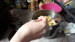 Телятина с картошкой в скороварке.Идея обеда .Готовит муж/Veal with potatoes