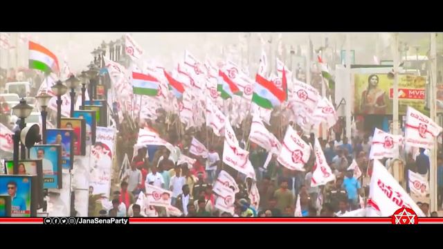 Janasena-KGF dheera dheera song-1080p-Pawan Kalyan Version - Power Star Pawan Kalyan - Glass Tumble смотреть онлайн