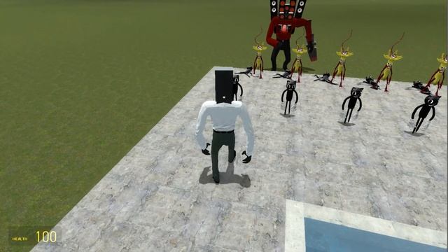All Skidibi Cameramen, Speakerman Mecha Boss, Speaker Spider, Camera Strider In Garry's Mod!