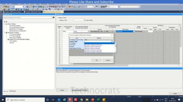 Mitsubishi PLC As Modbus TCP Master/Client