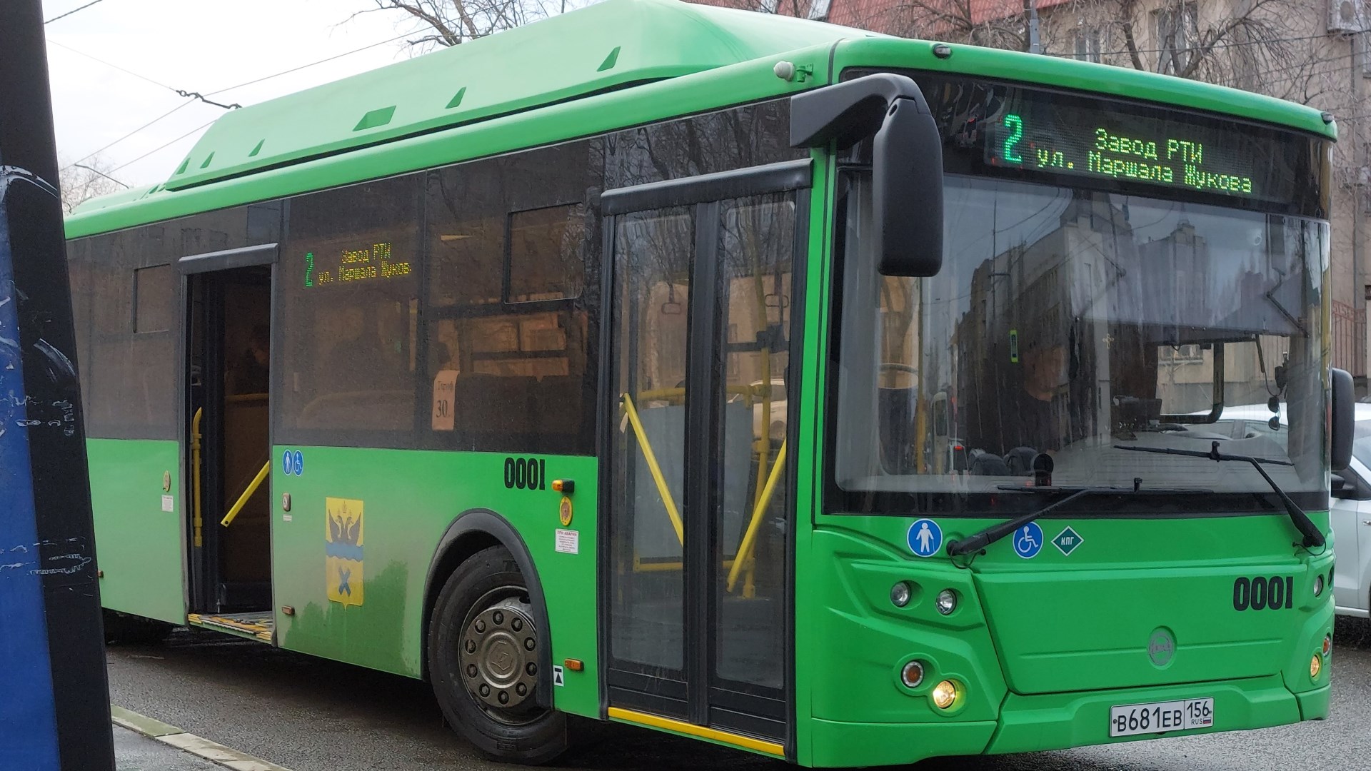 ЛиАЗ-5292.67 (CNG) (Weichai WP7NG280E51 & Fast Gear FC6A140RB) | борт 0001 | Маршрут 2 | Оренбург смотреть онлайн
