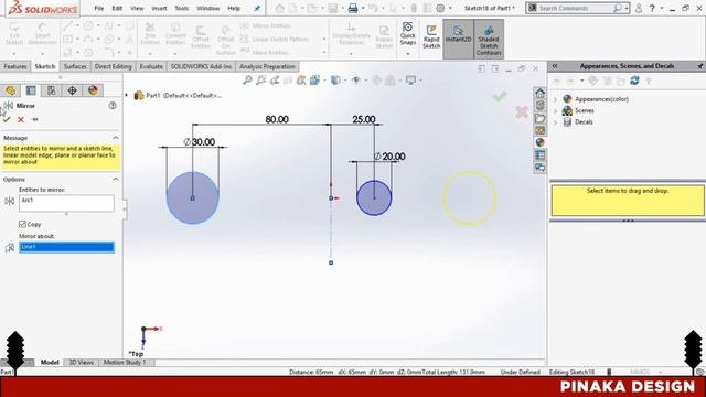 SOLIDWORKS TUTORIAL || SKETCH TOOLS || PART 2 смотреть онлайн