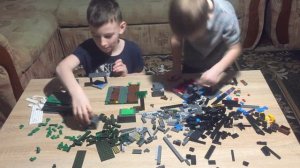 ЛЕГО МАЙНКРАФТ/ НИКИТА и РОМА СТРОЯТ ДЕРЕВНЮ / ЧТО ПОЛУЧИЛОСЬ? / VILLAGE LEGO  MAINKRAFT