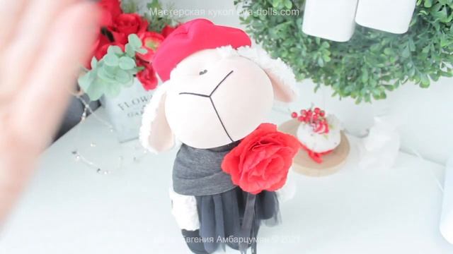 Овечка мягкая игрушка. Я сшила своими руками. Lamb toy handmade смотреть онлайн