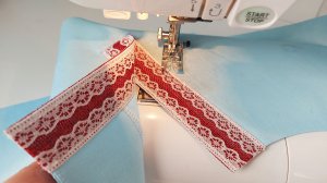 ☑️?Советы по шитью. Легкая отделка горловины с кружевной планкой