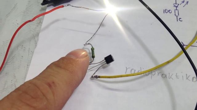Сенсор с фиксацией всего на ОДНОЙ ДЕТАЛИ-полевом транзисторе.Sensor On One Transistor