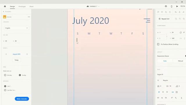 Simple Calendar App - UI Tutorial смотреть онлайн
