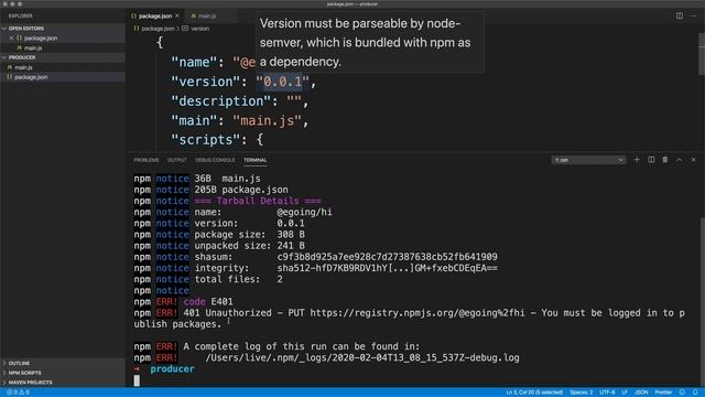 NPM Package - 4. NPM Registry - 패키지 업로드 하기 смотреть онлайн