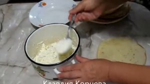 Блинчики с творогом со сметаной