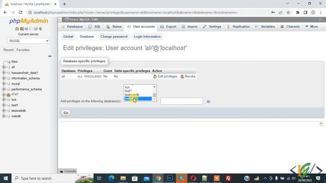 How to Assign Selected Database to Specific User in PhpMyAdmin in Localhost смотреть онлайн