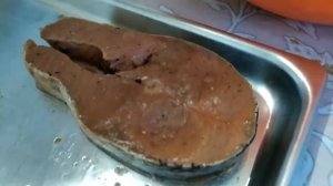 Рыба Кита стейки запеченные в духовке/Whale fish steaks baked in the oven