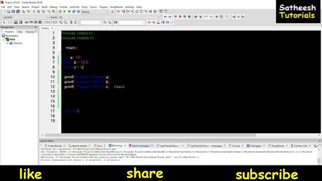 c language tutorial format specifiers in telugu 6 смотреть онлайн