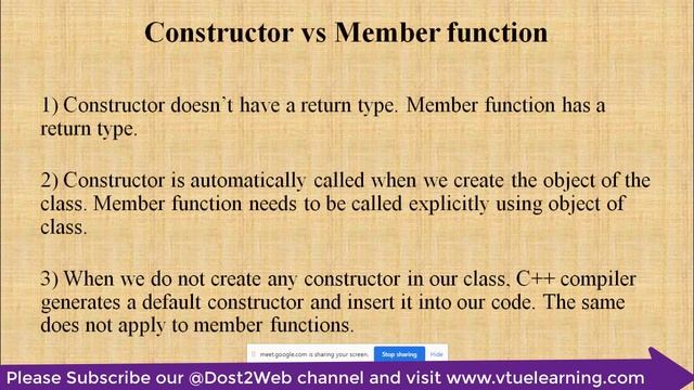 Nested Class and Constructor | Object Oriented Concept | 18CS45 | VTU | CSE | C++ Programming смотреть онлайн
