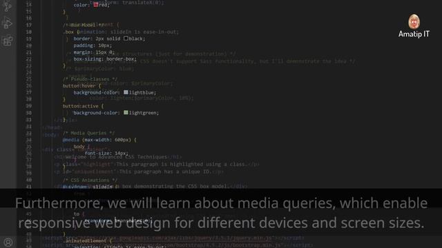 Mastering Advanced CSS Animations, Media Queries & More! | Amatip IT | Tutorial Part 2 смотреть онлайн