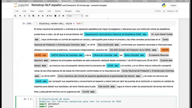 Spacy Procesamiento de Lenguaje Natural (NLP) смотреть онлайн