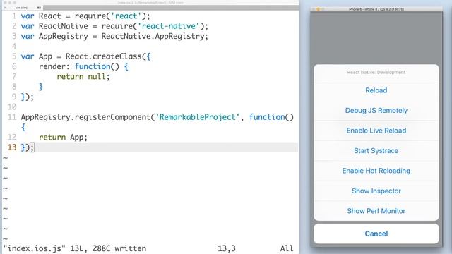 Introduction to React Native — Creating a View with Text смотреть онлайн