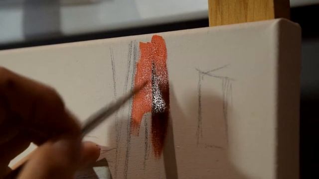 пейзаж акрилом смотреть онлайн