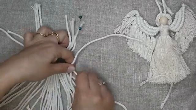 Tutorial Macrame The Christmas Angel  Free Macrame Angel Patterns  Modern Christmas Decor_[360p]