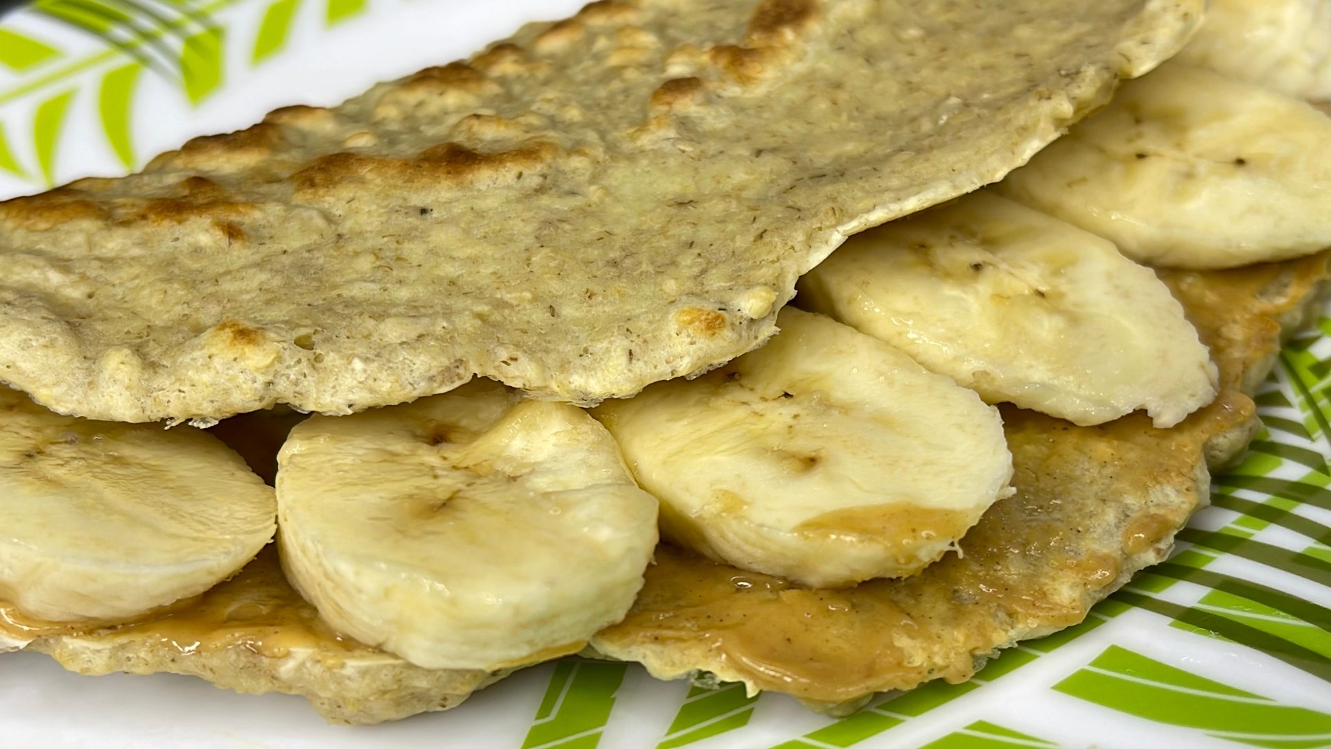 Овсяноблин с бананом и арахисовой пастой. ЗАВТРАК ЗА 5 МИНУТ! смотреть онлайн