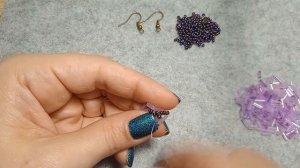 DIY серьги-спирали из бисера и стекляруса