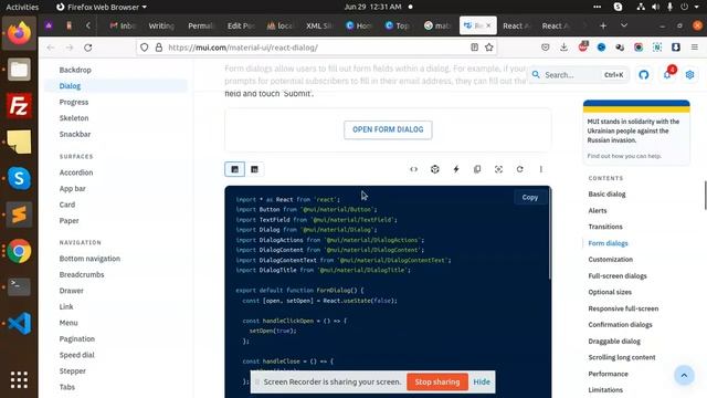 React Dialog component - Material UI смотреть онлайн