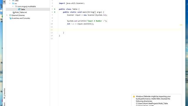 Write a Java Program that takes a number and print it's table... смотреть онлайн