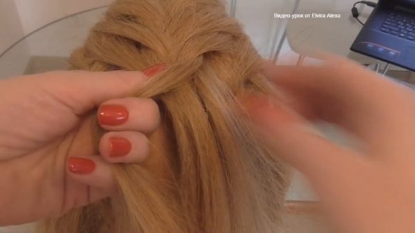 Коса воздушный Рыбий хвост. Греческая коса. Dutch Fishtail Braid