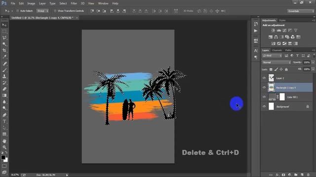 Surfing Sport Vintage Retro T-Shirt Design In Photoshop Tutorial смотреть онлайн