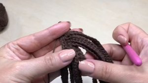 волосы для куклы крючком