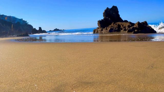 Ocean Waves Sounds Background from Corona Del Mar Beach California смотреть онлайн