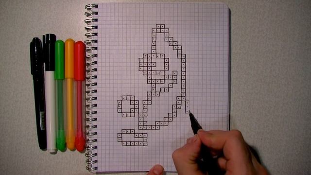 Рисунки по Клеточкам Танцующий Банан #pixelvideo смотреть онлайн