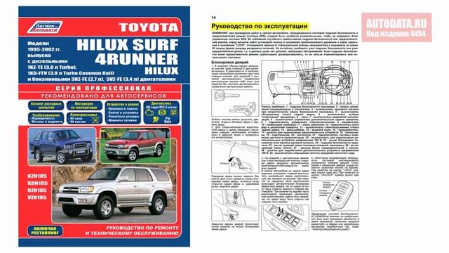 Руководство по ремонту Toyota HiLux Surf, 4Runner, HiLux 1995-2002 бензин, дизель смотреть онлайн