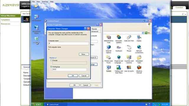 Windows XP VM from a Template in oVirt смотреть онлайн