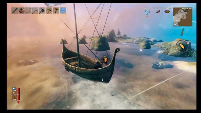 Valheim (Морское путешествие) - Бой Тролля и Морского змея смотреть онлайн