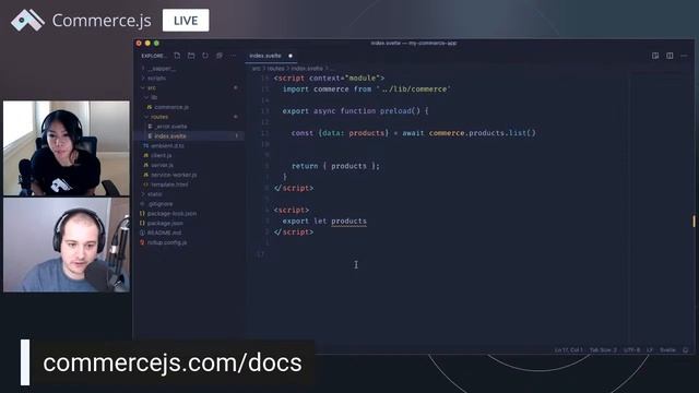 [LIVE CODING]: Build a commerce app in Svelte + Sapper | Commerce.js смотреть онлайн