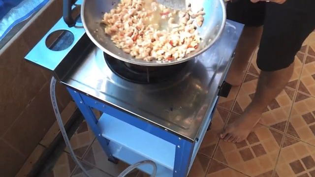 Cooking Thai Food PadKraPau Russian