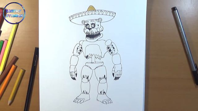Drawing Nightmare El Chip, FNAF, Кошмарный Эль Чип, Рисунки ФНАФ смотреть онлайн