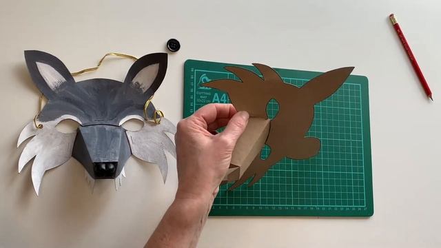 Wolf mask craft tutorial смотреть онлайн