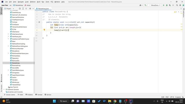 JAVA Tutorial - Resize Array in Java смотреть онлайн
