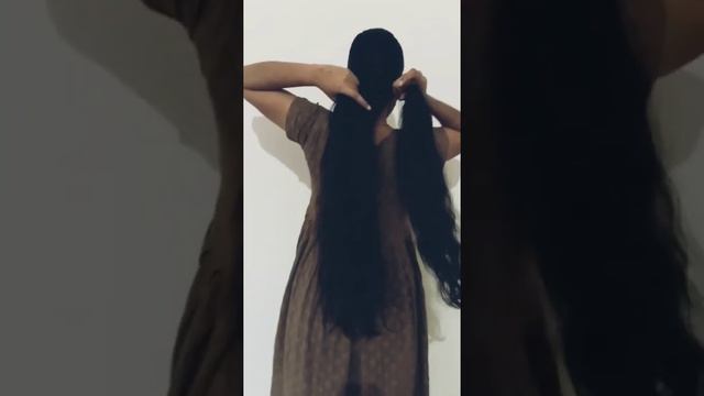 Long hair flaunting || Hair combing || voluminous Braiding of Thick Black hair смотреть онлайн