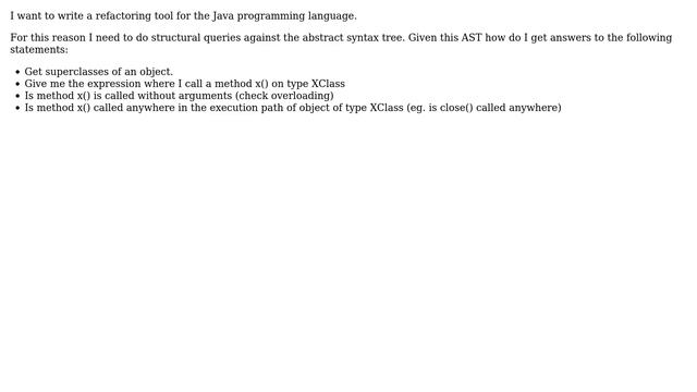 Software Engineering: Query Language for Java Code Analysis (2 Solutions!!) смотреть онлайн