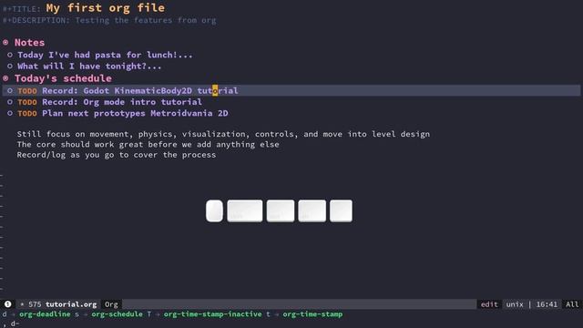 Learn Emacs Org Mode: Spacemacs Intro Tutorial смотреть онлайн
