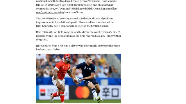 Finn Russell’s laptop homework helped turn him from rebel to Scotland’s ‘chilled’ leader смотреть онлайн
