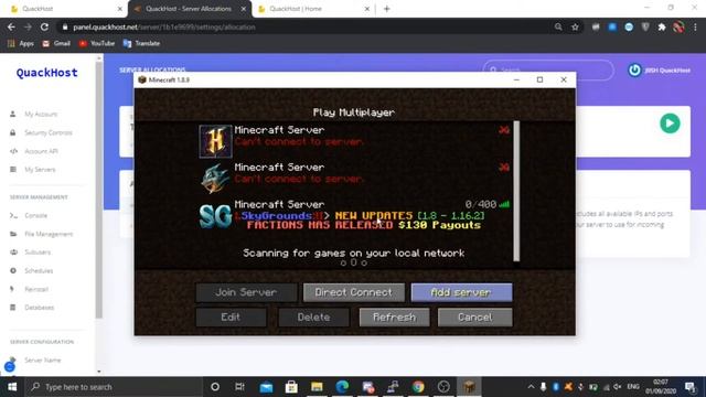 QuackHost | Hosting Minecraft Server For Free | Tutorial смотреть онлайн